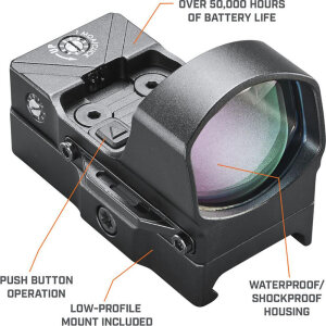 Bushnell First Strike 2.0 Rotpunkt-Visier | 3 MOA | 50’000 h Laufzeit