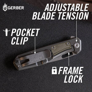 Gerber Minisada couteau pliant - Vert