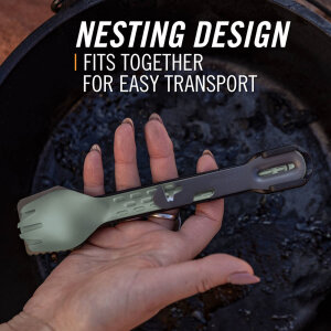 Gerber ComplEAT – Besteckset-Tool 4-in-1 Cook Eat Clean | Onyx