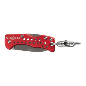 Nite Ize DoohicKey Key Chain Knife | Mini Klappmesser | Rot