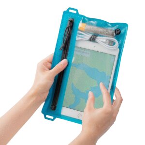 Nite Ize RunOff Medium Travel Pouch Blue Waterproof Travel Pouch | IP67 Waterproof | TRU Zip