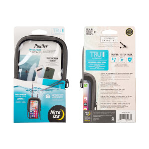 Nite Ize RunOff Phone Case Charcoal Waterproof Phone Case | IP67 Waterproof | TRU Zip
