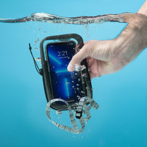 Nite Ize RunOff Phone Case Charcoal Waterproof Phone Case | IP67 Waterproof | TRU Zip