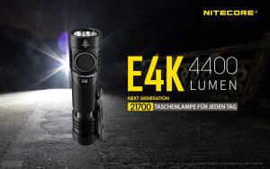 Lampe de poche Nitecore E4K - 4400 lumens
