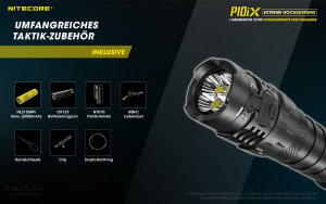 Nitecore P10iX Flashlight | 4,000 Lumens | Dual Tail Switches