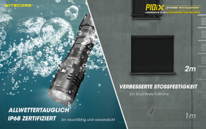 Nitecore P10iX Flashlight | 4,000 Lumens | Dual Tail Switches
