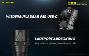 Nitecore P20iX Taschenlampe | 4’000 Lumen | Keramik-Glasbrecher