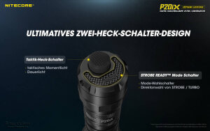 Nitecore P20iX Taschenlampe | 4’000 Lumen | Keramik-Glasbrecher