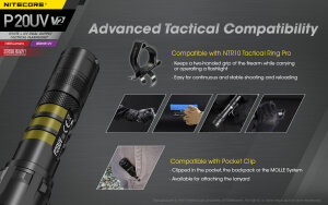 Nitecore P20UV V2 Flashlight
