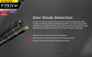 Nitecore P20UV V2 Flashlight