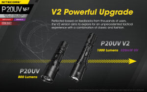 Nitecore P20UV V2 Flashlight