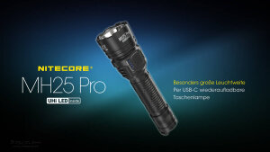 Nitecore MH25 Pro Flashlight | 3,300 Lumens | 705 m USB-C