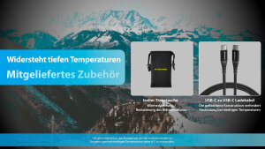 Nitecore Summit 20000 Batterie externe | 20 000 mAh | Résistante au froid jusqu’à −40 °C