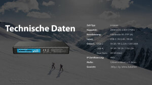 Nitecore Summit 20000 Batterie externe | 20 000 mAh | Résistante au froid jusqu’à −40 °C
