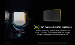 Nitecore CARBO 10000 Power Bank | 10,000 mAh | 20 W | Carbon