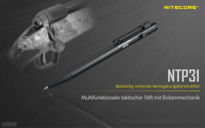 Nitecore NTP31 Stylo tactique aluminium