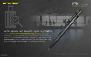 Nitecore NTP31 Stylo tactique aluminium