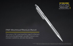 Porte-mines Nitecore NTP40 en titane