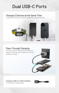 Nitecore NB10000 Gen3 Powerbank | 10’000 mAh | 22.5 W | 150 g