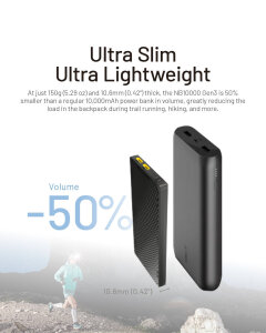 Nitecore NB10000 Gen3 Powerbank | 10’000 mAh | 22.5 W | 150 g