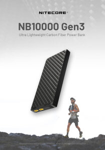 Nitecore NB10000 Gen3 Powerbank | 10’000 mAh | 22.5 W | 150 g