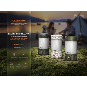 Fenix CL26R Pro Campinglampe - White Marble