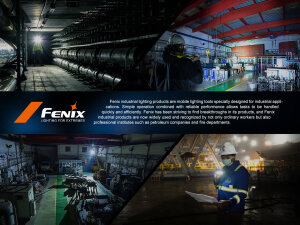 Fenix HM75R professional headlamp with 1600 lumens and additional power bank