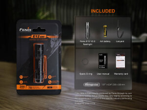 Fenix E12 V3.0 EDC flashlight