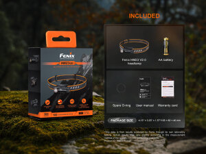 Fenix HM23 V2.0 Lampe frontale - Lumière blanche/rouge