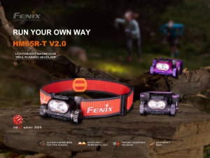 Fenix HM65R-T V2.0 trail running headlamp black with 1600 lumens