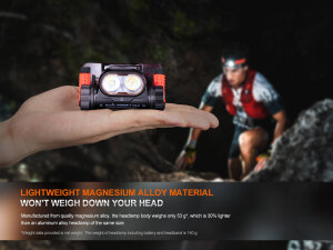 Fenix HM65R-T V2.0 trail running headlamp black with 1600 lumens