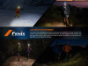 Fenix HM65R-T V2.0 Lampe frontale de trail running avec 1600 lumens - Pourpre foncé