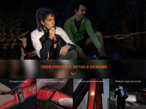 Fenix HM65R-T V2.0 trail running headlamp with 1600 lumens - Nebula