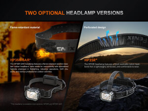Fenix HP35R headlamp for search & rescue - 4000 lumens