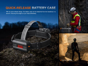 Fenix HP35R headlamp for search & rescue - 4000 lumens