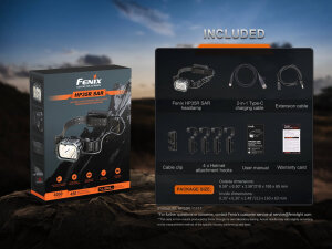 Fenix HP35R headlamp for search & rescue - 4000 lumens
