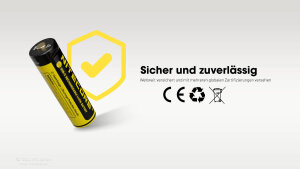 Nitecore NH2400 1.5V Li-Ion AA Accumulateurs USB 2400mAh - Lot de 4