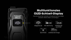 Nitecore EDC23 Lampe torche | 2 500 lumens | ultra-fine