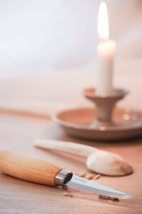 Morakniv Holz-Schnitzmesser 106 (C) | 85 mm Klinge | Carbon-Stahl
