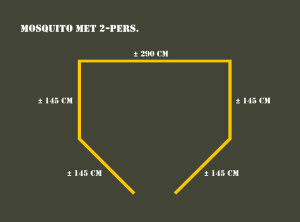 Fosco Industries Mosquito Net 2-Person Green | Mosquito Net