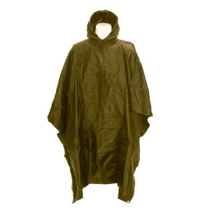 Fostex Poncho Ripstop Olive | Regenponcho | Multifunktion