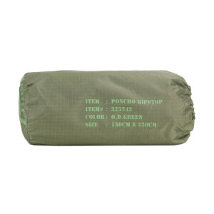 Fostex Poncho Ripstop Olive | Regenponcho | Multifunktion