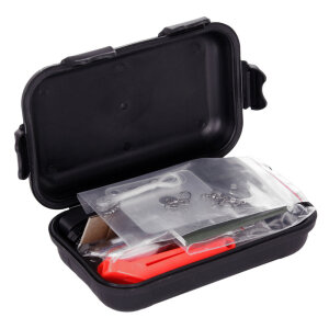 Fosco Kit de survie Combat étanche Olive | 16 pièces | 125 g | 133×81×38.5 mm