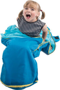 Grüezi Bag Kids Grow Colorful Kinderschlafsack | Water | 100–155 cm | 1000 g