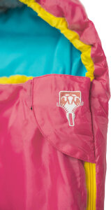 Grüezi Bag Kids Grow Colorful Childrens Sleeping Bag | Rose
