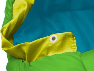 Grüezi Bag Kids Grow Colorful Kinderschlafsack | Gecko Green | 100–155 cm