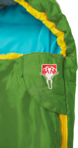Grüezi Bag Kids Grow Colorful Kinderschlafsack | Gecko Green | 100–155 cm
