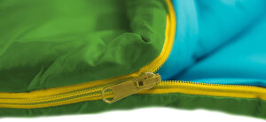 Grüezi Bag Kids Grow Colorful Childrens Sleeping Bag | Gecko Green
